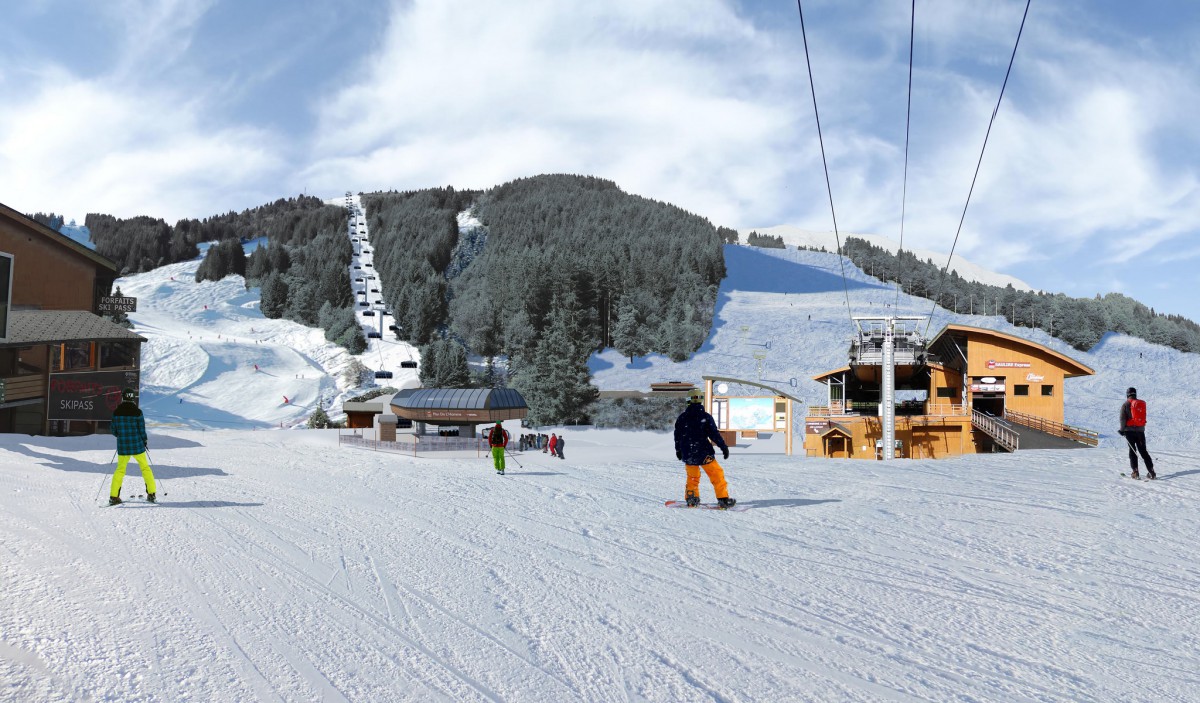 NOUVEAU TELESIEGE MERIBEL CHAUDANNE