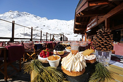 La station de ski Méribel Mottaret - Agence Saulire - Restaurant Terrasse - Plan des Mains